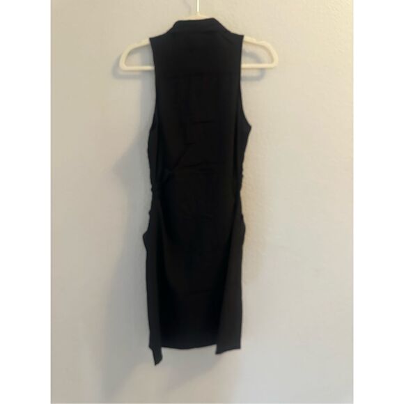 NWT Choosy plunging black mini dress Size 4 - Picture 5 of 7